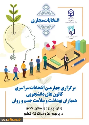 چهارمین دوره انتخابات کانون دانشجویی همیاران بهداشت و سلامت جسم و روان