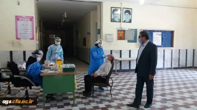 غربالگری و انجام تست کرونا کارکنان دانشگاه فرهنگیان بهبهان