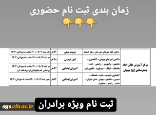 زمان بندی و مدارک مورد نیاز ثبت نام حضوری پذیرفته شدگان آزمون سراسری 1400
