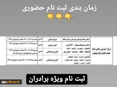 زمان بندی و مدارک مورد نیاز ثبت نام حضوری پذیرفته شدگان آزمون سراسری 1400