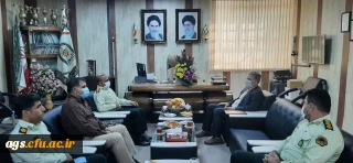 دیدار سرپرست مرکز امام جعفر صادق(ع) بهبهان با فرماندهی نیروی انتظامی شهرستان بهبهان به مناسبت هفته ناجا